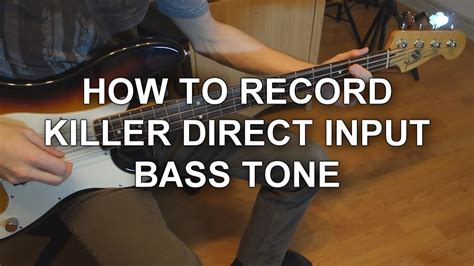 direct input for bass